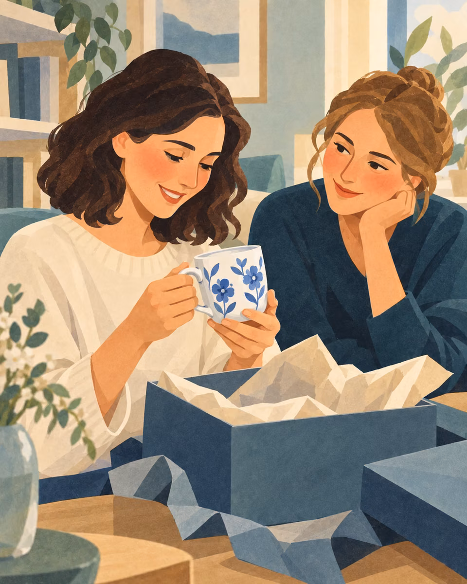 Illustration for Birthday Gift from a Friend